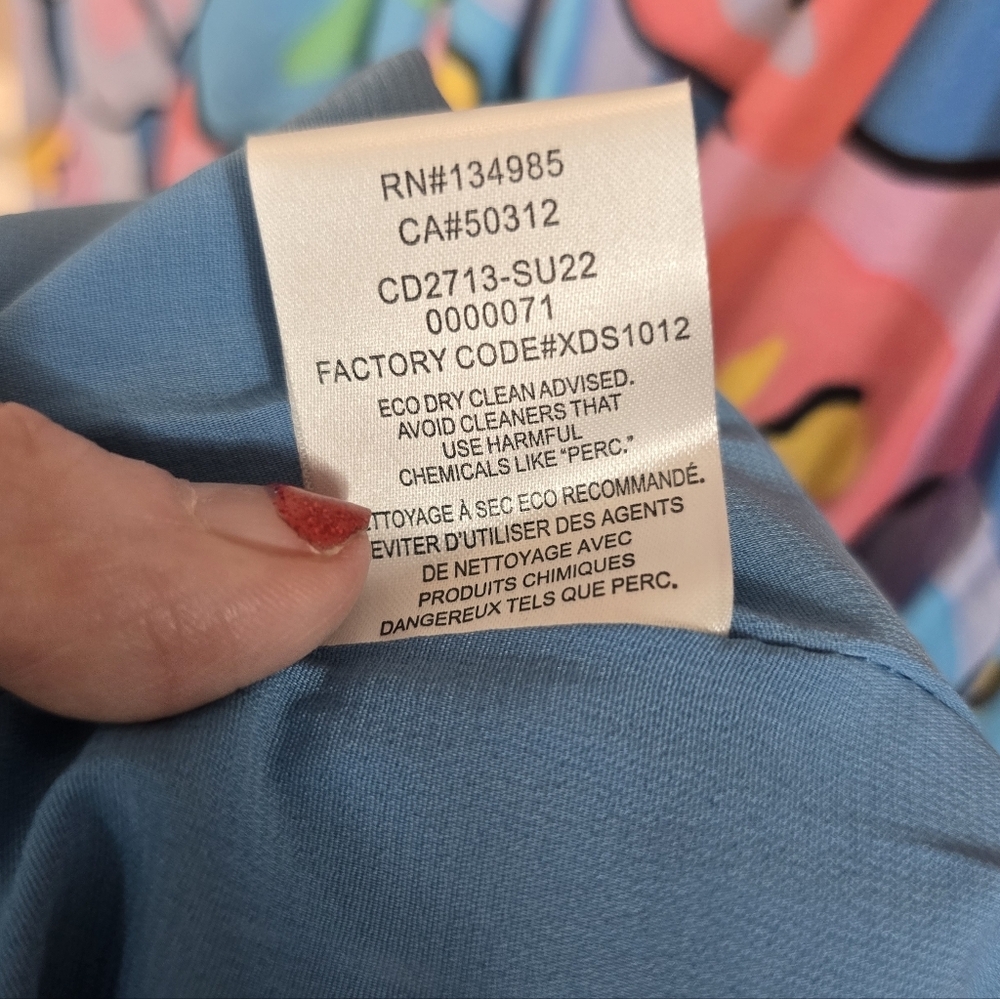 For Love & Lemons Yasmin Open Back Maxi Dress Pink Blue NWT Size Sm. - Picture 14 of 14